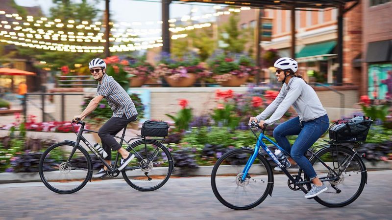 クロスバイクの乗車姿勢イメージ