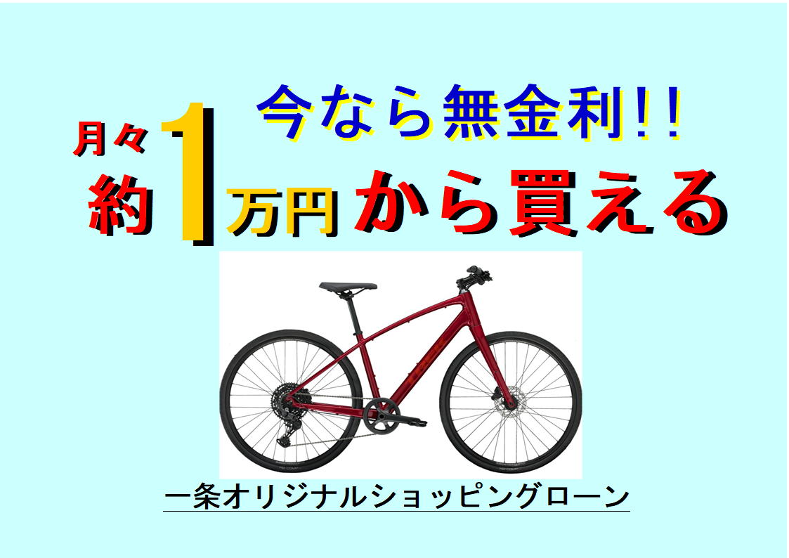 月々1万円弱で、TREK FXシリーズが購入できます！『無金利キャンペーン』