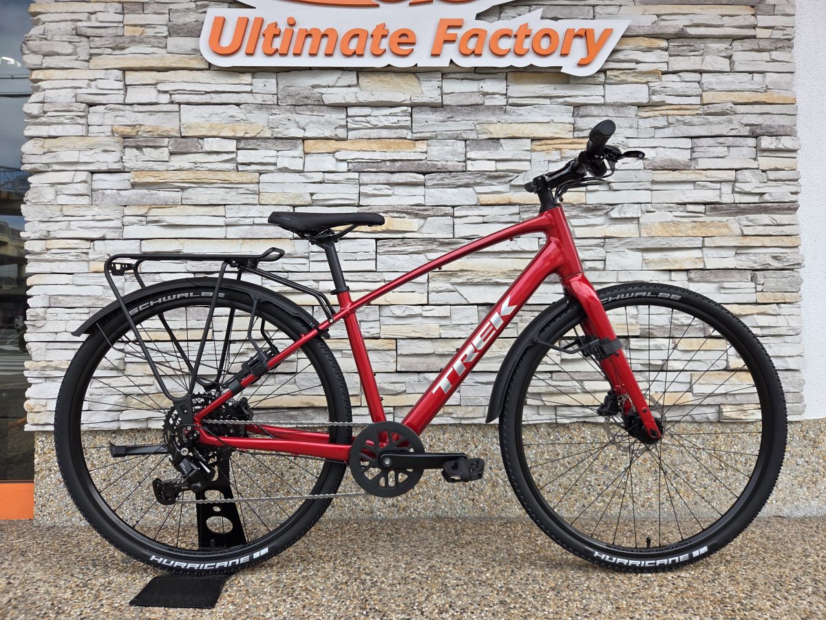 TREK FX2 Gen4タイヤ40c化カスタム！ハリケーン＆リアラック取付